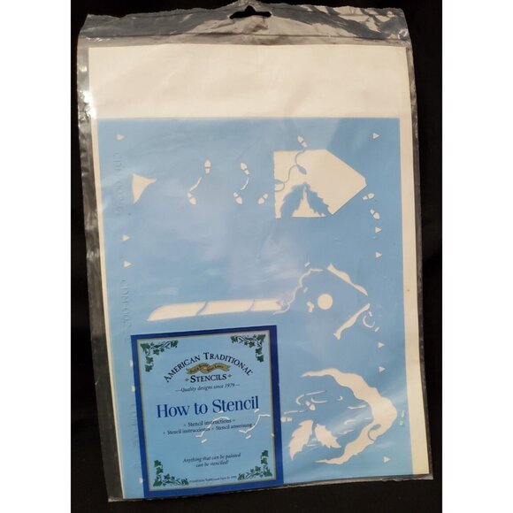 American Traditional Christmas HOLIDAY BIRDHOUSE overlay stencils for crafts - Picture 4 of 4